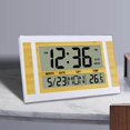 thumbnail image 4 of Digital Alarm Clock NightStand Timmer 12/24H Timing Wall Clocks Yellow White, 4 of 9