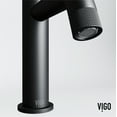 thumbnail image 6 of VIGO Apollo Button Operated Single-Hole Bathroom Faucet in Matte Black, 6 of 14