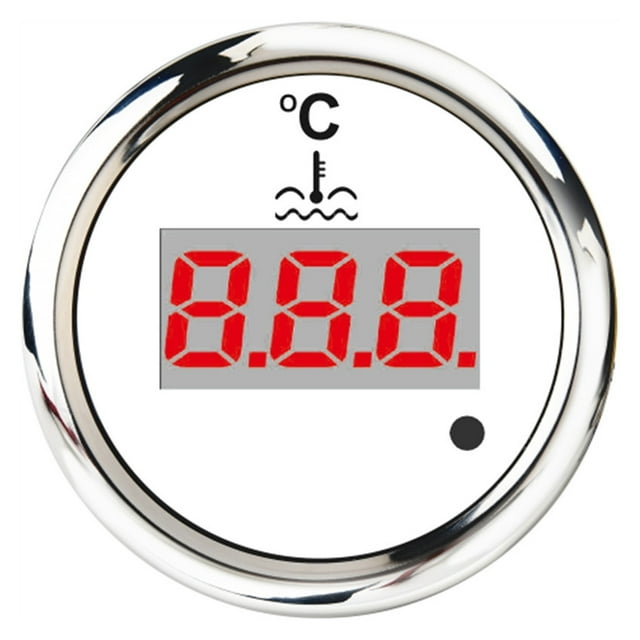 40-120 Water Temp Gauge With M16*1.5 Water Temperature Sensor Sender 52mm Water Temp Meter Indicator For Car Boat Motorcycle