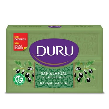 Duru Olive Oil 4 x [150 g] Bars Pure & Natural Olive Oil Turkish Soap
