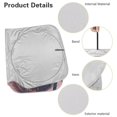 thumbnail image 6 of KUIFORTI Palm Tree Car Windshield Sunshade Foldable Car Windshield Sun Shade Cover, 66.53" x 34.44" Front Window Heat Insulation Protection, for Auto Sedan, SUV Accessories, 6 of 6