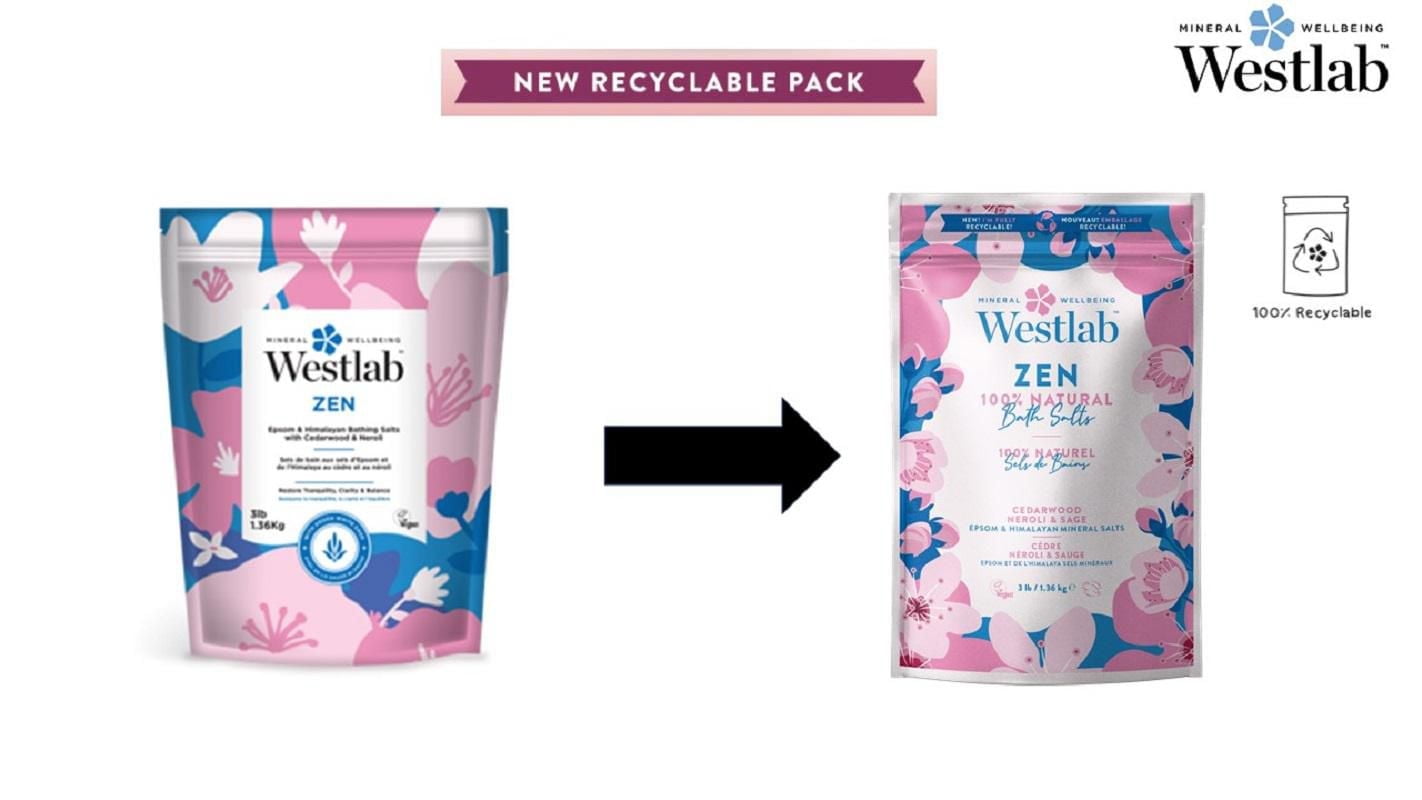 Westlab Zen - Epsom & Himalayan Bathing Salts with Cedarwood, Neroli & Sage Oils | 100% natural, 100% vegan, 100% cruelty-free, 1.36Kg (3lb)