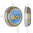thumbnail image 4 of Trademark NBA1400-DN3 NBA Chrome Double Rung Neon Clock, City - Denver Nuggets, 4 of 5