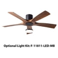 thumbnail image 4 of Aviator 54" Matte Black/Distressed Koa Smart Flush Mount Ceiling Fan with Remote Control, 4 of 10