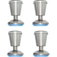 thumbnail image 1 of Juego de 4 patas para muebles XCF Acero inoxidable 80 mm altura ajustable 0-5 mm, 1 of 4