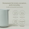thumbnail image 2 of over&back Coupe Stoneware Pitcher - Elegant Water Pitcher for Home Decor and Beverages - Use as a Serving Pitcher or Decorative Vase - 42 Oz - Semi-Matte Fog Blue, 2 of 10