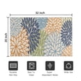 thumbnail image 5 of Blue Floral and Petal Pattern Door Rugs,Washable Non Slip Door Mats Indoor,Decorative Door Mats,Entry Mat Indoor for Entrance,Bedroom,Kitchen,Bathroom,20"x32", 5 of 6