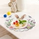 thumbnail image 5 of Manteles individuales de conejito de Pascua | Tapete de mesa redonda de lino, multicolor, 14,96" | Filo de encaje, resistente al desvanecimiento, fácil de cuidar | Decoración de mesa de primavera y, 5 of 6