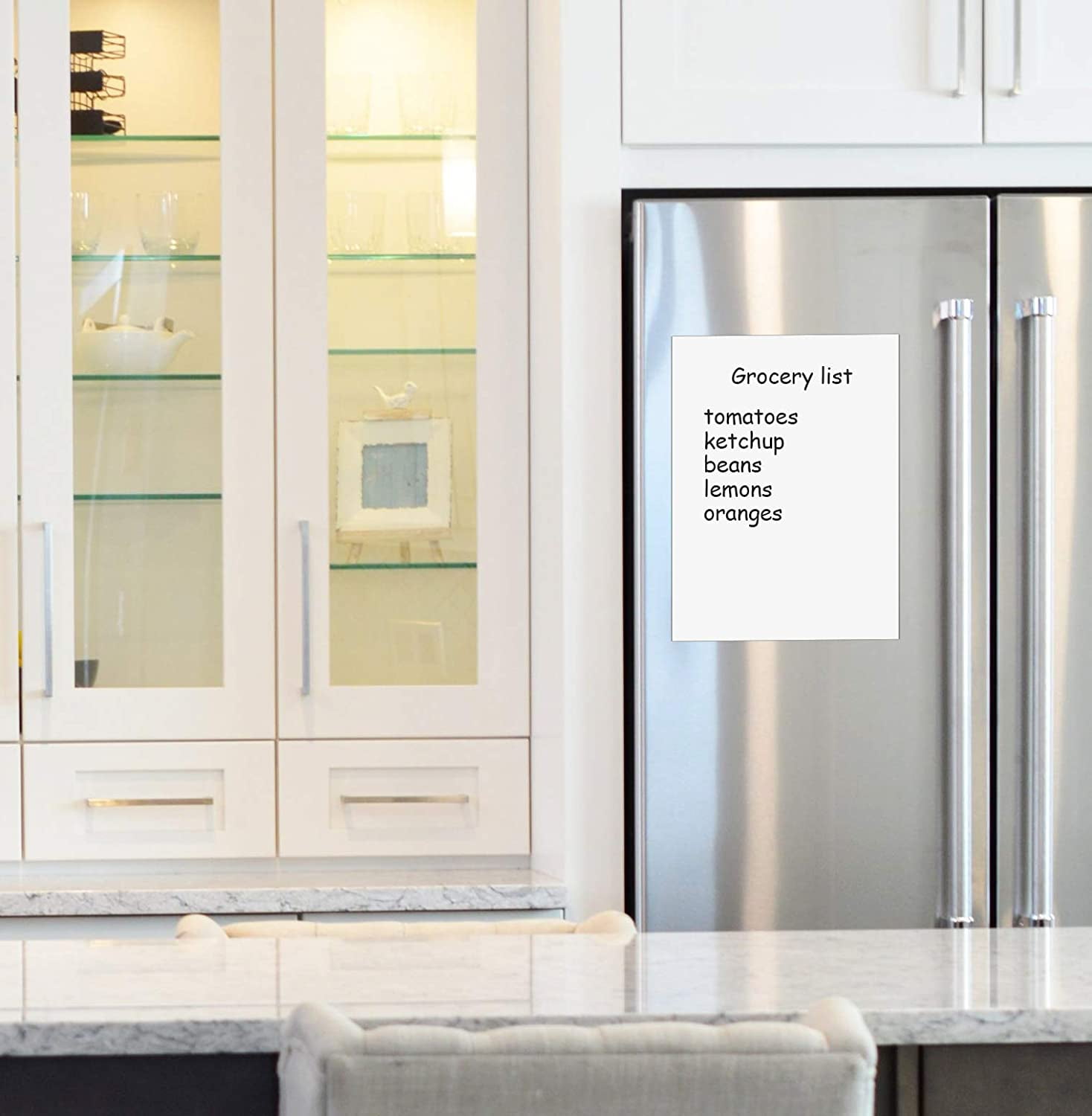 Flexible Magnets Dry Erase White Magnetic Sheet - 8.5" X 11" - 1 Sheet