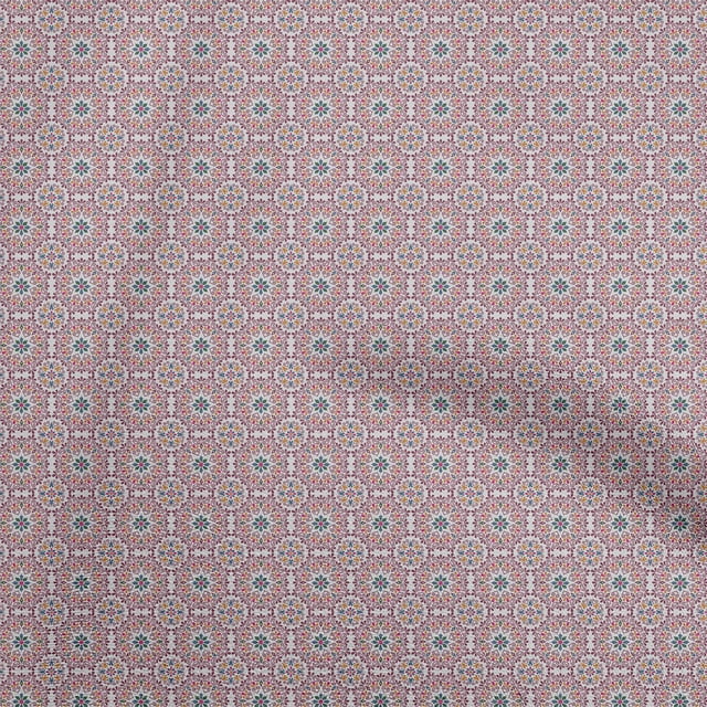 oneOone Polyester Spandex Light Gray Fabric Asian Suzani Craft Projects Decor Fabric Printed By The Yard 56 Inch Wide