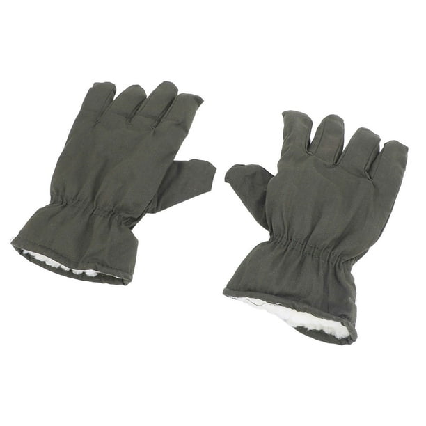Guantes Cálidos Para Hombres Y Mujeres, Guantes Versátiles Resistentes Al Desgarro De Tela De Algodón Engrosados a Prueba De Frío Para Almacenamiento En Frío