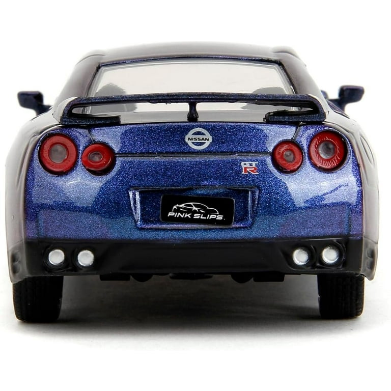Pink Slips 1:32 W2 2009 Nissan GT-R Die-Cast Car, Toys for