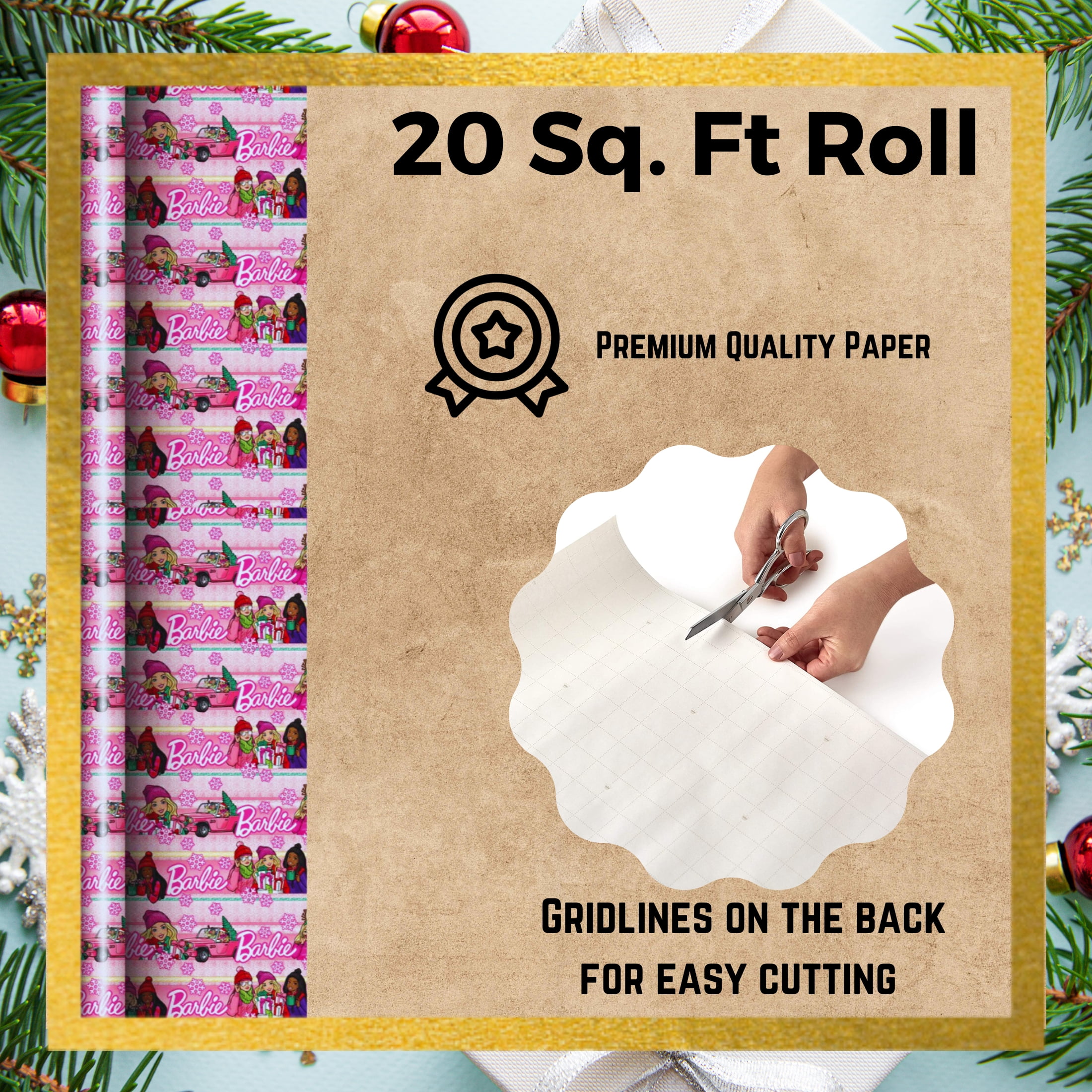 Barbie wrapping online paper walmart