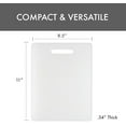 thumbnail image 2 of Dexas NSF Polysafe, 8.5 by 11 inches, White Cutting Board with Handle, 2 of 3
