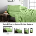thumbnail image 4 of SGI Bedding 600 TC Egyptian Cotton Bed Sheet Set - RV King Size Sheets 600 Count Sheets for RV King Size Bed - Soft, Durable Sheets Cotton Sheets in 600 TC 12" Deep Sage, 4 of 8