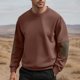 thumbnail image 1 of pstuiky Camisas casuales de manga larga para hombre, Sudadera con capucha y cuello redondo de manga larga con bloques de color para hombre Tops casuales para hombres xxxl, 1 of 5
