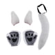 thumbnail image 2 of Diadema con orejas y cola falsas de Lolita para disfraz de cosplay Blanco, 2 of 9