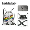 thumbnail image 6 of Bingfone Panda With Sun Glasses Drawstrings Backpacks Bags For Men Women Gym Drawstrings Bag, 6 of 9