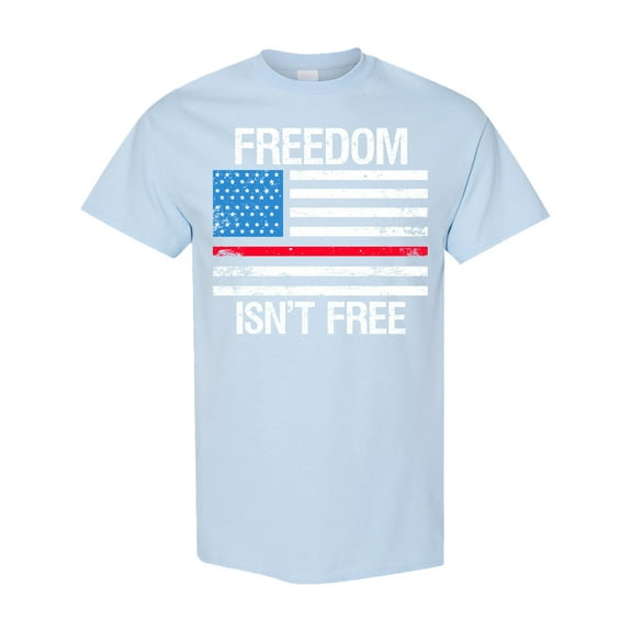 Inktastic Grunge American Flag Freedom Isn't Free T-Shirt