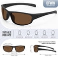 thumbnail image 3 of Gafas de Sol Deportivas Ofwin Polarizadas con Protección UV400 Marrón, 3 of 6