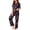 R140 Navy, variant on Ruiwill Halloween Pajamas Women Short Sleeve Lapel Tops With Pants Women 2 Pieces Pajamas Set Witch Hat Print Sleepwear Navy