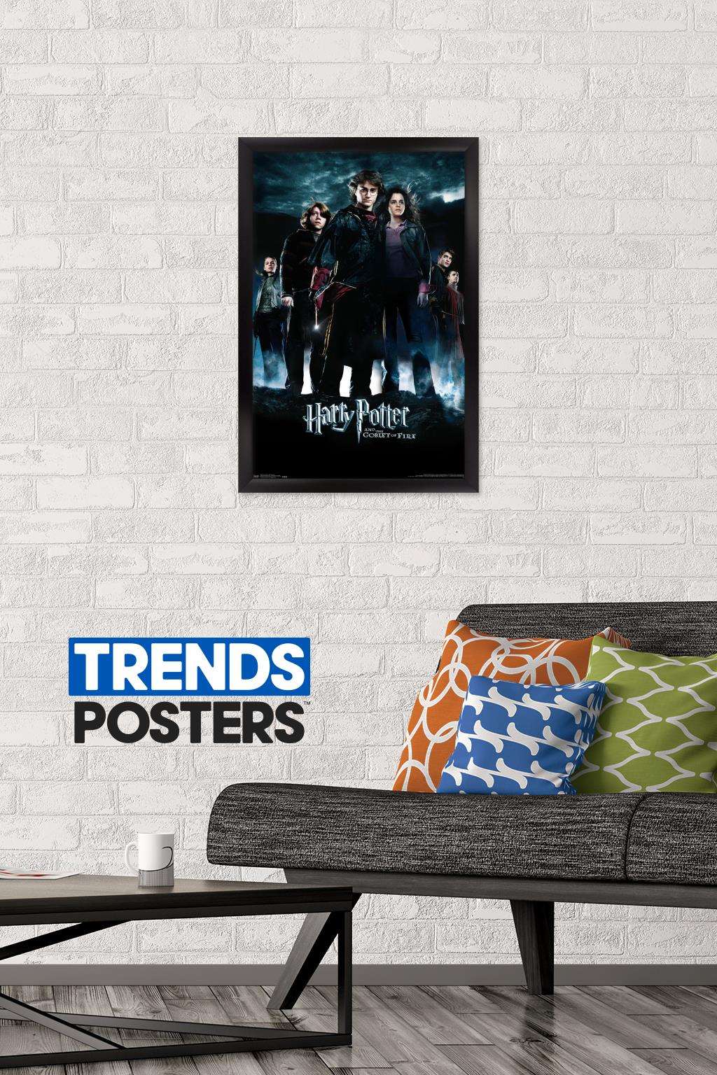 Harry Potter and the Goblet of Fire - Group One Sheet Wall Poster, 14.725" x 22.375", Framed