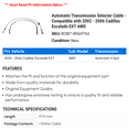 thumbnail image 2 of Automatic Transmission Selector Cable - Compatible with 2002 - 2006 Cadillac Escalade EXT AWD 2003 2004 2005, 2 of 2