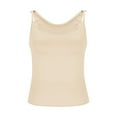 thumbnail image 5 of Lenpel Women's Tank Tops Summer Casual Twist Spaghetti Strap Scoop Neck Slim Sleeveless T Shirts Soft Camisole Tees, 5 of 5