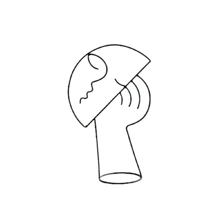 

Metal Line Figure Metal Hat Cap Rack Wigs Holder Jewellry Display Stand B Large