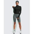 thumbnail image 3 of CRZ YOGA Butterluxe Womens Cropped Slim Fit Workout Jacket Track Athletic Full Zip Up Tops, 3 of 6