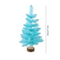 thumbnail image 3 of Blue Mini Christmas Tree Small Christmas Tree Artificial Tabletop Xmas Decor Holiday Decoration for Home, Office, Party, 17.72 Inch Height (Only Tree), 3 of 6