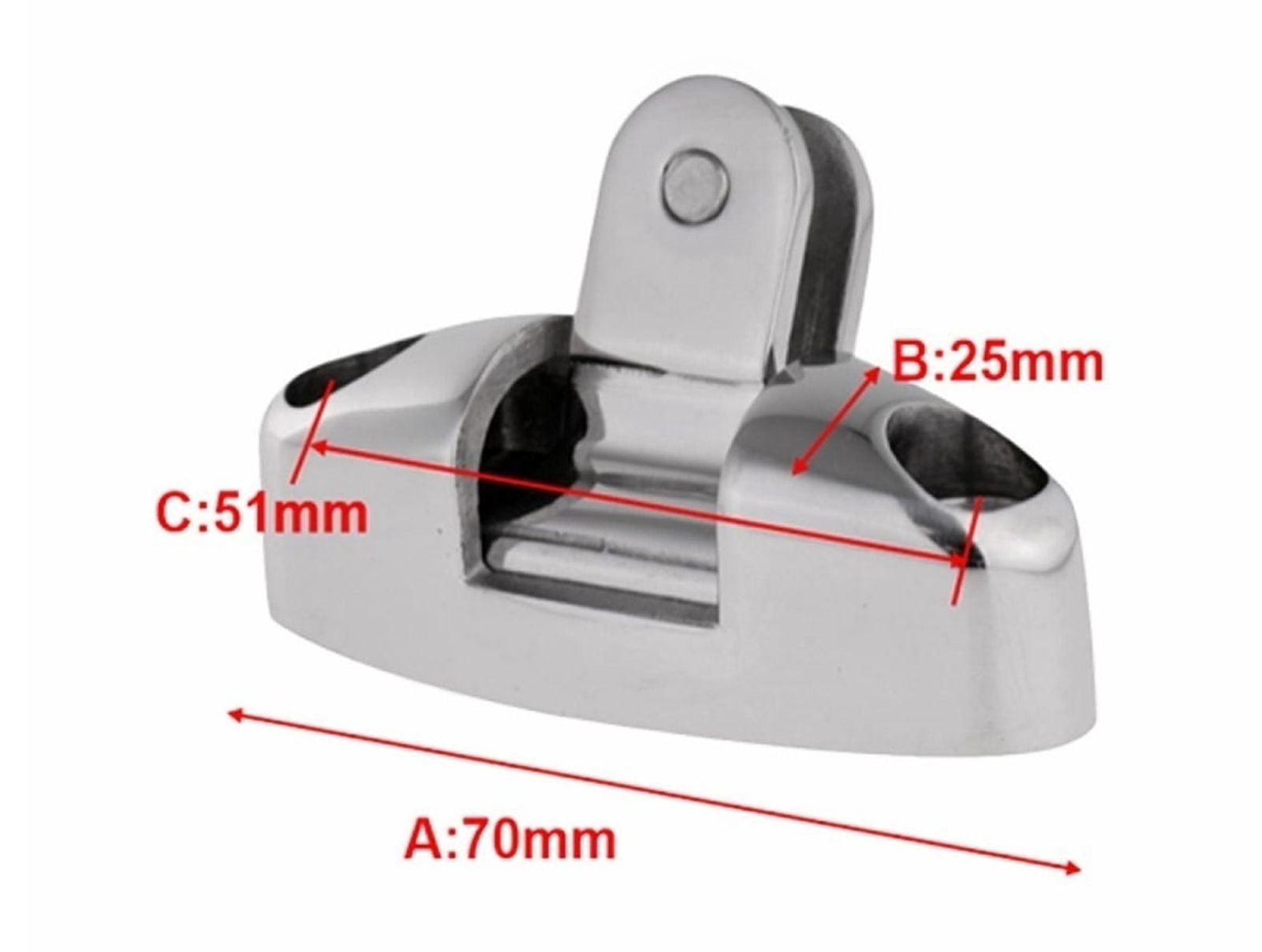 180° 360° Adjustable Top Mount Swivel Deck Hinge With Rubber Pad Quick Release Pin 316 Stainless Steel Boat Accessories ,Accessories