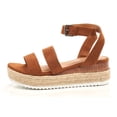 thumbnail image 2 of Womens Wedge Sandal Open Toe Ankle Strap Wedge Sandal for Women, 2 of 4