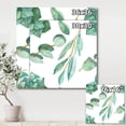 thumbnail image 4 of Designart ' Young Eucalyptus Branches and Leaves III ' Traditional Canvas Wall Art Print, 4 of 4