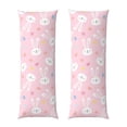 thumbnail image 1 of Balery Easter Cute Rabbit Funda Protectora para Almohada Corporal de Algodón Hipoalergénico con Cierre(55 x 21 pulgadas), Almohadas No Incluidas, 1 of 7
