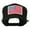 Black, variant on White American Flag Wool Blend Prostyle Patched Cap - Red OSFM