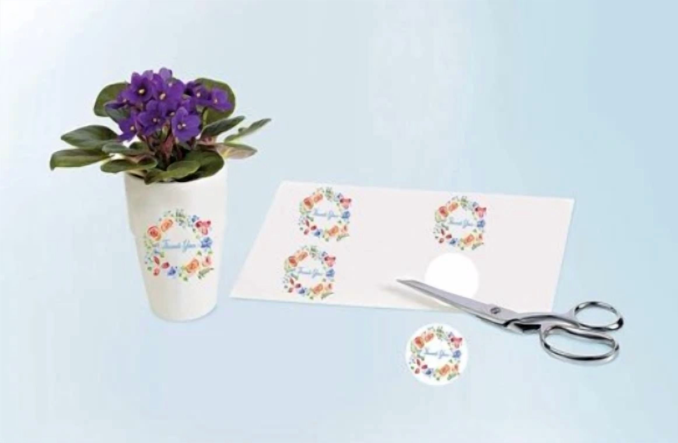 BUTTERFLY- Clear Sticker Paper For Inkjet Printer 25 Pk Waterproof Printable Vinyl A4