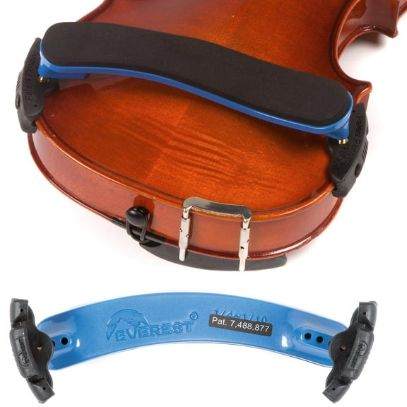 Everest ES 1/4-1/10 Violin Blue Shoulder Rest
