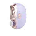 thumbnail image 2 of Cortauñas eléctrico, recortador de uñas portátil recargable por USB, pulidor de uñas para adultos y niños de todas las edades. Violeta, 2 of 8