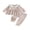 Khaki, variant on Loicainy Toddler Baby Girl Fall Clothes Set 6 12 18 24 Months 2T 3T 4T Striped Long Sleeve Babydoll Tops Pants Outfits
