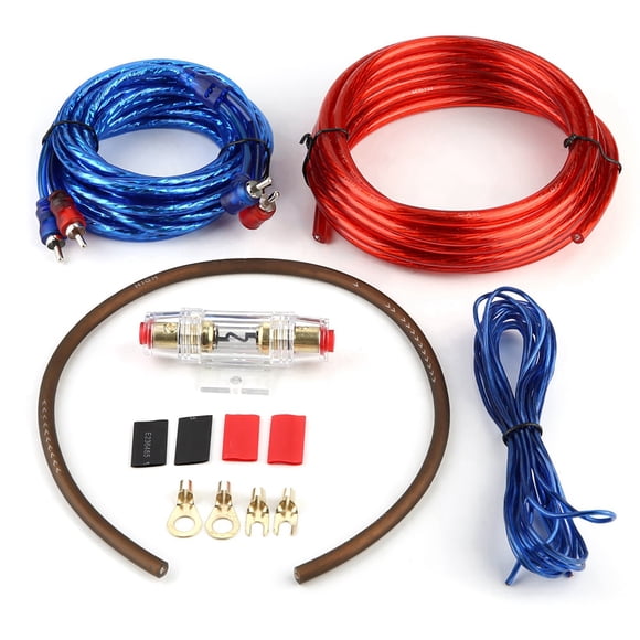 Kit de cables de instalación de altavoz, amplificador de graves de Audio para coche, con fusible Jadeshay A