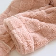 thumbnail image 4 of piuwrlz Kids Winter Plush Pants for Girls Boys Long Thick Velvet Cotton Sweatpants Loose Pink Size L, 4 of 8
