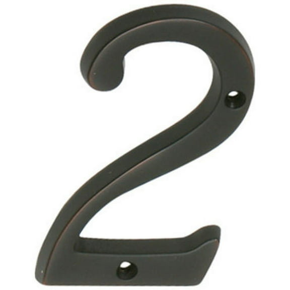 Number House 2 SB 4IN Aged Bronze