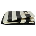 thumbnail image 4 of DII Square Modern Style Paper Stripe Cube Storage Bin in Black, 4 of 6