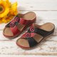 thumbnail image 4 of Amzcrzy Zapatos de mujer,Zapatos de mujer,Zapatillas de mujer, Sandalias y pantuflas de cuña con tacón inclinado, cómodas y florales, con suela gruesa para mujer Sandalias Mujer Zapatillas De Casa, 4 of 8