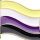 thumbnail image 4 of Broche con insignia de bandera LGBT arcoíris Gay lesbiana transgénero pines de orgullo () morado y negro, 4 of 4