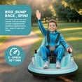 thumbnail image 6 of HETOY Ride On Bumper Car for Kids & Toddlers, 12V Electric Ride On Baby Bumping Car Gifts W/Remote Control, LED Lights & 360 Degree Spin, ASTM Certified, Sky Blue, 6 of 8