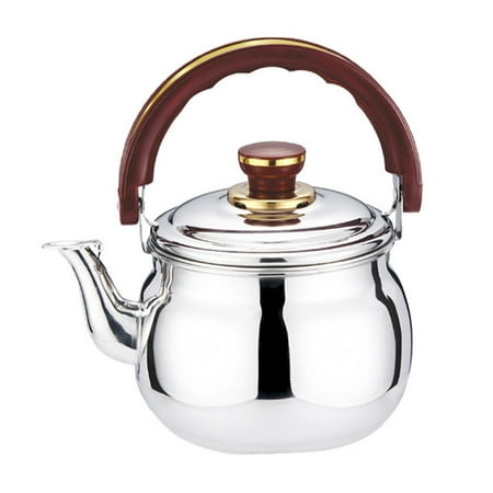 

Whistling Tea Kettle Kitchen Whistle Pot Practical Sounding Kettle (Silver)