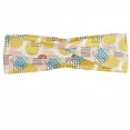 thumbnail image 1 of Geometric Headband, Modern Illustration with Unusual Trippy Lines and Simple Rectangle Shapes Print, Elastic and Soft Women's Bandana for Sports and Everyday Use, Grey Red Coconut, by Ambesonne, 1 of 3