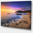 thumbnail image 2 of Sunset in Cala Violina Bay Beach - Extra Large Seashore Canvas Art, 2 of 3